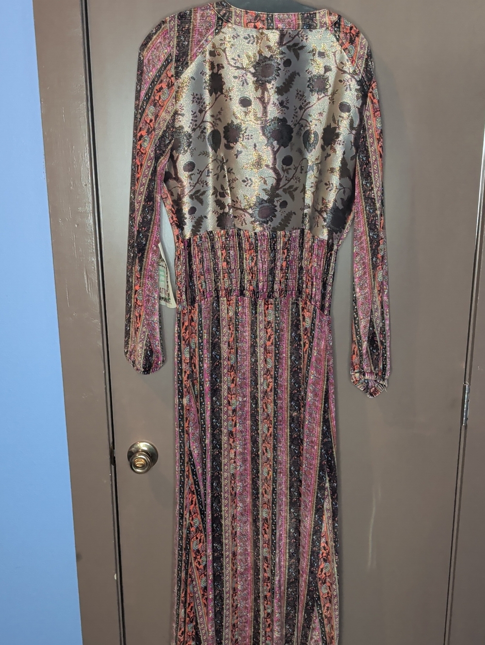 Aratta Long-Sleeve Boho Maxi Dress